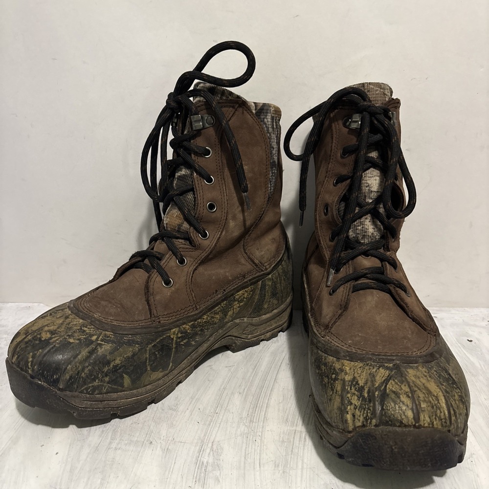 LaCrosse Alpha Rackmaster 8” Hunting Boots Men’s 8 Brown Camo Thinsulate
